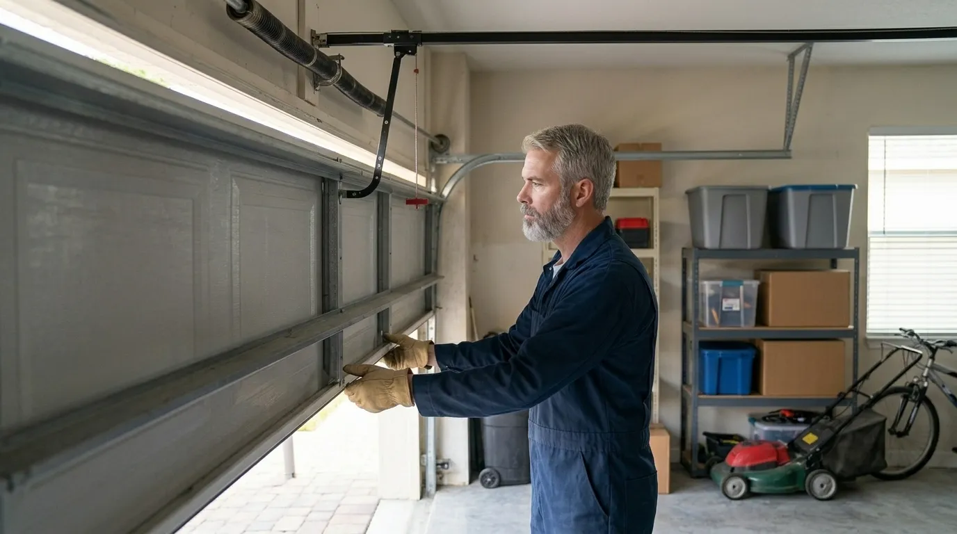 Panel Replacement for Palm Beach's 1971-Era Garage Doors in Delray Beach