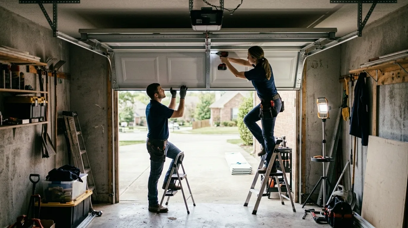Panel Replacement for Parkland's Newer Garage Doors in Delray Beach